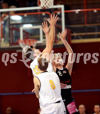 Basketball 2. Bundesliga. GD 5. Runde. Woerthersee Piraten gegen Mattersburg Rocks.  Andreas Napokoj (Woerthersee Piraten), Jaitz Marco (Mattersburg). Klagenfurt, am 5.11.2016.
Foto: Kuess
---
pressefotos, pressefotografie, kuess, qs, qspictures, sport, bild, bilder, bilddatenbank