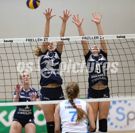 Volleyball. AVL 1. Bundesliga. ATSC KELAG Wildcats. Rajic Tatjana, Epure Maria Alexandra (Wildcats). Klagenfurt, 5.11.2015.
Foto: Kuess

---
pressefotos, pressefotografie, kuess, qs, qspictures, sport, bild, bilder, bilddatenbank