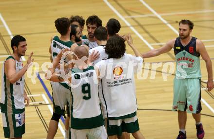 Basketball 2. Bundesliga. GD 5. Runde. Villach Raiders gegen Dornbirn Lions.  Jubel   (Dornbirn). Villach, am 5.11.2016.
Foto: Kuess
---
pressefotos, pressefotografie, kuess, qs, qspictures, sport, bild, bilder, bilddatenbank