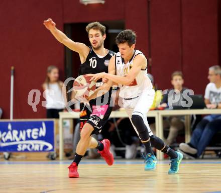 Basketball 2. Bundesliga. GD 5. Runde. Woerthersee Piraten gegen Mattersburg Rocks. Maximilian Sickl (Woerthersee Piraten), Nicoli Jan (Mattersburg). Klagenfurt, am 5.11.2016.
Foto: Kuess
---
pressefotos, pressefotografie, kuess, qs, qspictures, sport, bild, bilder, bilddatenbank