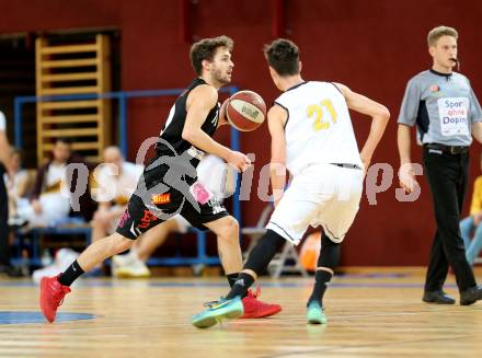 Basketball 2. Bundesliga. GD 5. Runde. Woerthersee Piraten gegen Mattersburg Rocks. Maximilian Sickl (Woerthersee Piraten),  Nicoli Jan (Mattersburg). Klagenfurt, am 5.11.2016.
Foto: Kuess
---
pressefotos, pressefotografie, kuess, qs, qspictures, sport, bild, bilder, bilddatenbank