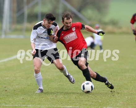 Fussball. Kaerntner Liga. Maria Saal gegen Spittal. Roland Krenn (Maria Saal), Denin Matoruga (Spittal). Maria Saal, 5.11.2016.
Foto: Kuess
---
pressefotos, pressefotografie, kuess, qs, qspictures, sport, bild, bilder, bilddatenbank