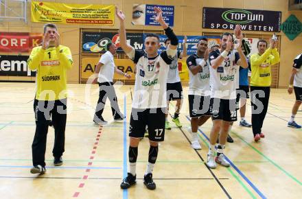 HLA. Handball Bundesliga. SC Ferlach gegen Union JURI Leoben. Jubel Ferlach. Ferlach, am 11.11.2016.
Foto: Kuess

---
pressefotos, pressefotografie, kuess, qs, qspictures, sport, bild, bilder, bilddatenbank