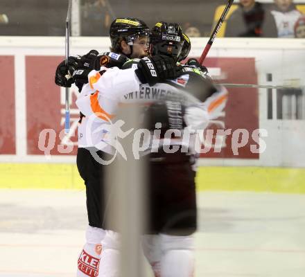 EBEL. Eishockey Bundesliga. KAC gegen 	Moser Medical Graz99ers. Torjubel  (Graz). Klagenfurt, am 11.11.2016.
Foto: Kuess

---
pressefotos, pressefotografie, kuess, qs, qspictures, sport, bild, bilder, bilddatenbank
