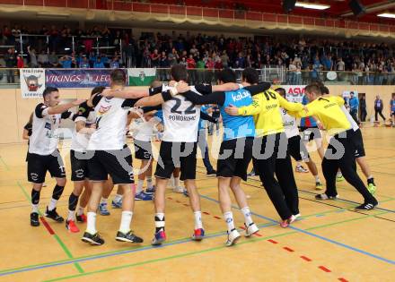 HLA. Handball Bundesliga. SC Ferlach gegen Union JURI Leoben. Jubel Ferlach. Ferlach, am 11.11.2016.
Foto: Kuess

---
pressefotos, pressefotografie, kuess, qs, qspictures, sport, bild, bilder, bilddatenbank