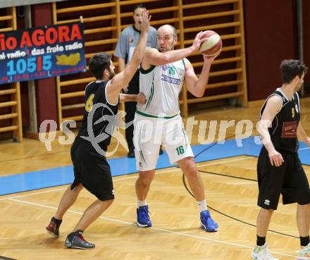 Basketball 2. Bundesliga. GD 6. Runde. KOS Celovec gegen Woerthersee Piraten. Vjeran Soldo, (KOS Celovec), Daniel Gspandl (Woerthersee Piraten). Klagenfurt, am 12.11.2016.
Foto: Kuess
---
pressefotos, pressefotografie, kuess, qs, qspictures, sport, bild, bilder, bilddatenbank