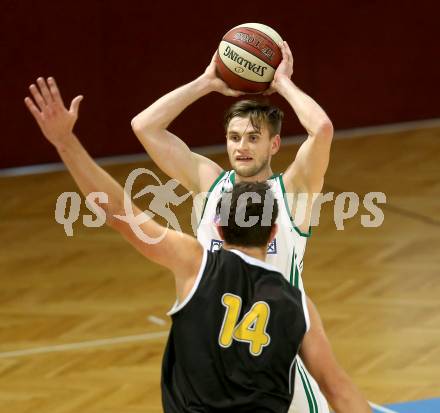 Basketball 2. Bundesliga. GD 6. Runde. KOS Celovec gegen Woerthersee Piraten. Ziga Erculj, (KOS Celovec), Andreas Napokoj (Woerthersee Piraten). Klagenfurt, am 12.11.2016.
Foto: Kuess
---
pressefotos, pressefotografie, kuess, qs, qspictures, sport, bild, bilder, bilddatenbank
