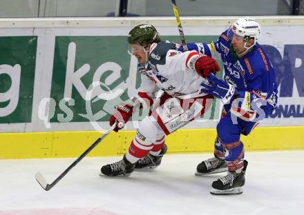 EBEL. Eishockey Bundesliga. VSV gegen	HCB Suedtirol Alperia. Eric HUnter, (VSV), Marc Olivier Vallerand  (Bozen). Villach, am 20.11.2016.
Foto: Kuess

---
pressefotos, pressefotografie, kuess, qs, qspictures, sport, bild, bilder, bilddatenbank