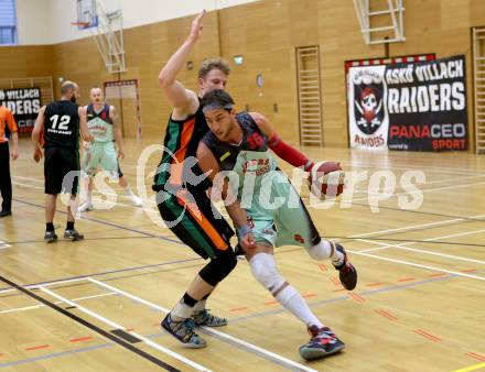 Basketball 2. Bundesliga. GD 7. Runde. Raiders Villach gegen Basket Flames.  Marko KOlaric, (Villach), Koroschitz Paul (Basket Flames). Villach, am 20.11.2016.
Foto: Kuess
---
pressefotos, pressefotografie, kuess, qs, qspictures, sport, bild, bilder, bilddatenbank