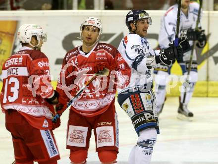 EBEL. Eishockey Bundesliga. KAC gegen 	Fehervar AV 19. Torjubel Istvan Sofron (Alba Volan). Klagenfurt, am 27.11.2016.
Foto: Kuess

---
pressefotos, pressefotografie, kuess, qs, qspictures, sport, bild, bilder, bilddatenbank