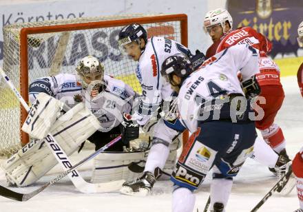 EBEL. Eishockey Bundesliga. KAC gegen 	Fehervar AV 19. Matthew Neal, (KAC), Zoltan Hetenyi, Bence Sziranyi  (Alba Volan). Klagenfurt, am 27.11.2016.
Foto: Kuess

---
pressefotos, pressefotografie, kuess, qs, qspictures, sport, bild, bilder, bilddatenbank