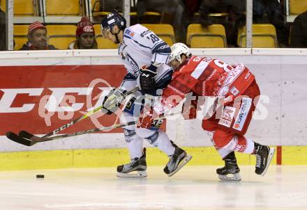 EBEL. Eishockey Bundesliga. KAC gegen 	Fehervar AV 19. Marco Richter,  (KAC), Daniel Szabo (Alba Volan). Klagenfurt, am 27.11.2016.
Foto: Kuess

---
pressefotos, pressefotografie, kuess, qs, qspictures, sport, bild, bilder, bilddatenbank