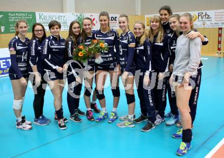 Ehrungen fuer Topplatzierungen bei Kaerntner und Oesterreichischen Meisterschaften. Volleyball Frauen. ATSC Wildcats U19. Bleiburg, am 1.12.2016.
Foto: Kuess

---
pressefotos, pressefotografie, kuess, qs, qspictures, sport, bild, bilder, bilddatenbank