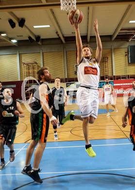 Basketball 2. Bundesliga. GD 9. Runde. Woerthersee Piraten gegen Basket Flames. Alexander Della Schiava, (Woerthersee Piraten), Christian Kuenstner (Basket Flames). Klagenfurt, am 3.12.2016.
Foto: Kuess
---
pressefotos, pressefotografie, kuess, qs, qspictures, sport, bild, bilder, bilddatenbank
