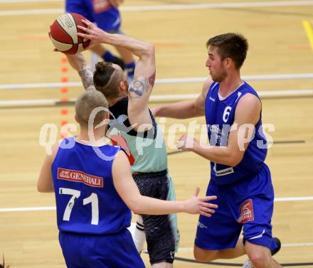 Basketball 2. Bundesliga. GD 9. Runde. Raiders Villach gegen D.C. Timberwolves.  Nino Gross (Villach), Nemanja NIKOLIC, Claudio VANCURA  (D.C. Timberwolves). Villach, am 4.12.2016.
Foto: Kuess
---
pressefotos, pressefotografie, kuess, qs, qspictures, sport, bild, bilder, bilddatenbank
