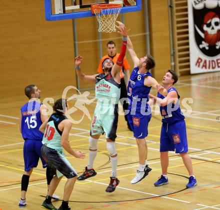 Basketball 2. Bundesliga. GD 9. Runde. Raiders Villach gegen D.C. Timberwolves.  Marko Kolaric, Simon Finzgar (Villach), Vincent POLAKOVIC, Nemanja NIKOLIC,  Philipp DÂ´ANGELO  (D.C. Timberwolves). Villach, am 4.12.2016.
Foto: Kuess
---
pressefotos, pressefotografie, kuess, qs, qspictures, sport, bild, bilder, bilddatenbank