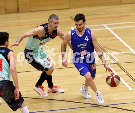 Basketball 2. Bundesliga. GD 9. Runde. Raiders Villach gegen D.C. Timberwolves. Ales Primc (Villach),  Petar COSIC (D.C. Timberwolves). Villach, am 4.12.2016.
Foto: Kuess
---
pressefotos, pressefotografie, kuess, qs, qspictures, sport, bild, bilder, bilddatenbank