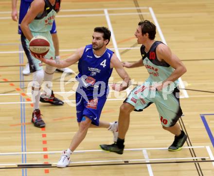 Basketball 2. Bundesliga. GD 9. Runde. Raiders Villach gegen D.C. Timberwolves. Simon Finzgar (Villach), Petar COSIC (D.C. Timberwolves). Villach, am 4.12.2016.
Foto: Kuess
---
pressefotos, pressefotografie, kuess, qs, qspictures, sport, bild, bilder, bilddatenbank