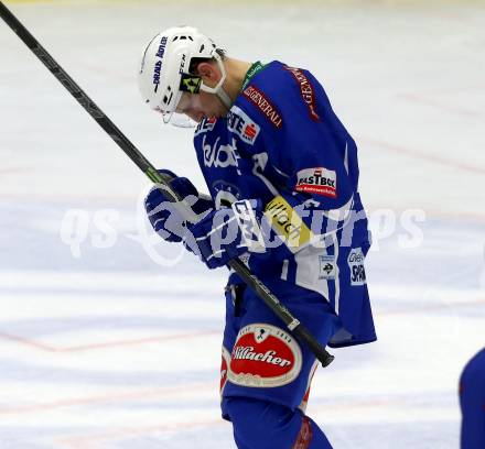 EBEL. Eishockey Bundesliga. VSV gegen	Dornbirner Eishockey Club. Torjubel Dustin Johner (VSV). Villach, am 9.12.2016.
Foto: Kuess

---
pressefotos, pressefotografie, kuess, qs, qspictures, sport, bild, bilder, bilddatenbank