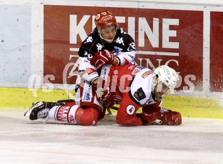 EBEL. Eishockey Bundesliga. KAC gegen 	HC TWK Innsbruck, Die Haie. Mark Popovic (KAC), SCHRAMM Fabio  (Innsbruck). Klagenfurt, am 9.12.2016.
Foto: Kuess

---
pressefotos, pressefotografie, kuess, qs, qspictures, sport, bild, bilder, bilddatenbank