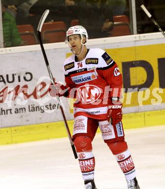 EBEL. Eishockey Bundesliga. KAC gegen 	HC TWK Innsbruck, Die Haie. Torjubel Jamie Lundmark (KAC). Klagenfurt, am 9.12.2016.
Foto: Kuess

---
pressefotos, pressefotografie, kuess, qs, qspictures, sport, bild, bilder, bilddatenbank