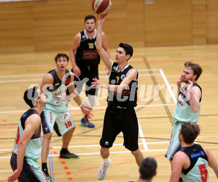 Basketball 2. Bundesliga. GD11. Runde. Raiders Villach gegen Woerthersee Piraten. Eris Rhinehart, Simon Finzgar, Milos Mickovic (Villach), Volkan Oezdemir, Andreas Napokoj (Woerthersee Piraten). Villach, am 17.12.2016.
Foto: Kuess
---
pressefotos, pressefotografie, kuess, qs, qspictures, sport, bild, bilder, bilddatenbank