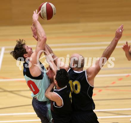 Basketball 2. Bundesliga. GD11. Runde. Raiders Villach gegen Woerthersee Piraten. Simon Finzgar,  (Villach), Joachim Buggelsheim (Woerthersee Piraten). Villach, am 17.12.2016.
Foto: Kuess
---
pressefotos, pressefotografie, kuess, qs, qspictures, sport, bild, bilder, bilddatenbank