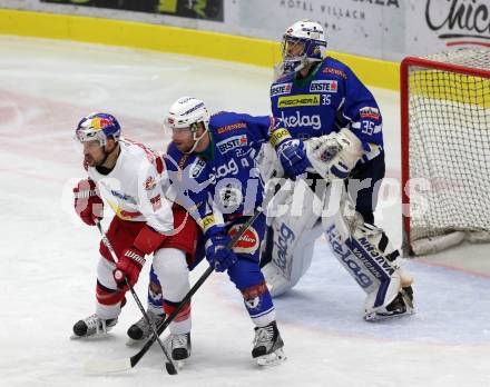 EBEL. Eishockey Bundesliga. VSV gegen	EC Red Bull Salzburg	. Markus Schlacher, Olivier Roy, (VSV), Manuel Latusa (Salzburg). Villach, am 20.12.2016.
Foto: Kuess

---
pressefotos, pressefotografie, kuess, qs, qspictures, sport, bild, bilder, bilddatenbank