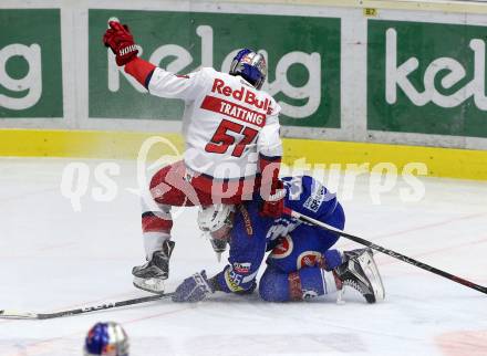 EBEL. Eishockey Bundesliga. VSV gegen	EC Red Bull Salzburg	. Jan Urbas, (VSV), Matthias Trattnig  (Salzburg). Villach, am 20.12.2016.
Foto: Kuess

---
pressefotos, pressefotografie, kuess, qs, qspictures, sport, bild, bilder, bilddatenbank