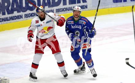 EBEL. Eishockey Bundesliga. VSV gegen	EC Red Bull Salzburg	. Torjubel Jan Urbas (VSV), Mark Flood (Salzburg). Villach, am 20.12.2016.
Foto: Kuess

---
pressefotos, pressefotografie, kuess, qs, qspictures, sport, bild, bilder, bilddatenbank