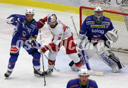 EBEL. Eishockey Bundesliga. VSV gegen	EC Red Bull Salzburg	. Florian Muehlstein, Olivier Roy, (VSV), Manuel Latusa  (Salzburg). Villach, am 20.12.2016.
Foto: Kuess

---
pressefotos, pressefotografie, kuess, qs, qspictures, sport, bild, bilder, bilddatenbank