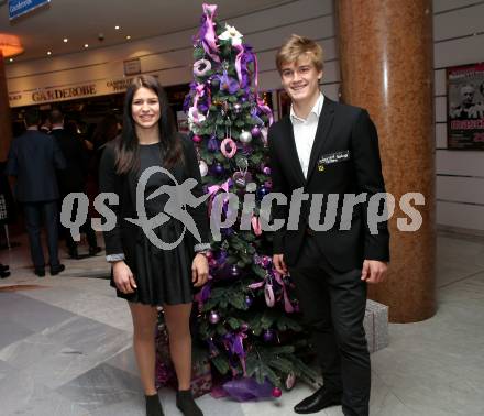 Sportgala. Nacht des Sports. Ehrung Sportler des Jahres.  Rookie of the Year Nadine Fest und Felix Oschmautz. Velden, 21.12.2016.
Foto: Kuess 
---
pressefotos, pressefotografie, kuess, qs, qspictures, sport, bild, bilder, bilddatenbank