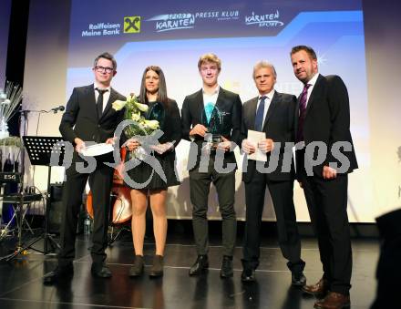 Sportgala. Nacht des Sports. Ehrung Sportler des Jahres.  Rookie of the Year Nadine Fest und Felix Oschmautz. Velden, 21.12.2016.
Foto: Kuess 
---
pressefotos, pressefotografie, kuess, qs, qspictures, sport, bild, bilder, bilddatenbank