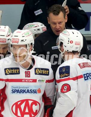 EBEL. Eishockey Bundesliga. VSV gegen	KAC. Trainer Mike Pellegrims (KAC). Villach, am 28.12.2016.
Foto: Kuess

---
pressefotos, pressefotografie, kuess, qs, qspictures, sport, bild, bilder, bilddatenbank