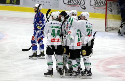 EBEL. Eishockey Bundesliga. VSV gegen	HDD Olimpija Ljubljana. Torjubel (Laibach). Villach, am 30.12.2016.
Foto: Kuess

---
pressefotos, pressefotografie, kuess, qs, qspictures, sport, bild, bilder, bilddatenbank