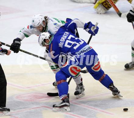 EBEL. Eishockey Bundesliga. VSV gegen	HDD Olimpija Ljubljana.  Evan McGrath (VSV), Koren Gal (Laibach). Villach, am 20.1.2017.
Foto: Kuess

---
pressefotos, pressefotografie, kuess, qs, qspictures, sport, bild, bilder, bilddatenbank