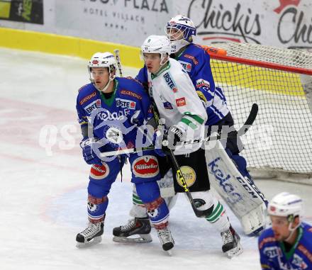 EBEL. Eishockey Bundesliga. VSV gegen	HDD Olimpija Ljubljana. Lukas Herzog, Kevin Wehrs (VSV), Pem Nik (Laibach). Villach, am 20.1.2017.
Foto: Kuess

---
pressefotos, pressefotografie, kuess, qs, qspictures, sport, bild, bilder, bilddatenbank