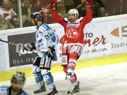 EBEL. Eishockey Bundesliga. KAC gegen 	EHC Liwest Black Wings Linz. Torjubel Jamie Lundmark (KAC). Klagenfurt, am 22.1.2017.
Foto: Kuess

---
pressefotos, pressefotografie, kuess, qs, qspictures, sport, bild, bilder, bilddatenbank