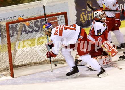 EBEL. Eishockey Bundesliga. KAC gegen 	EC Red Bull Salzburg. Tomas Duba, (KAC), Thomas Bill  (Salzburg). Klagenfurt, am 29.1.2017.
Foto: Kuess

---
pressefotos, pressefotografie, kuess, qs, qspictures, sport, bild, bilder, bilddatenbank