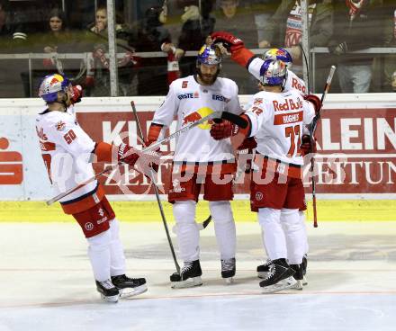 EBEL. Eishockey Bundesliga. KAC gegen 	EC Red Bull Salzburg. torjubel (Salzburg). Klagenfurt, am 29.1.2017.
Foto: Kuess

---
pressefotos, pressefotografie, kuess, qs, qspictures, sport, bild, bilder, bilddatenbank