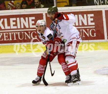 EBEL. Eishockey Bundesliga. KAC gegen 	HCB Suedtirol Alperia. Matthew Neal,  (KAC), Marco Insam (Bozen). Klagenfurt, am 29.1.2017.
Foto: Kuess

---
pressefotos, pressefotografie, kuess, qs, qspictures, sport, bild, bilder, bilddatenbank