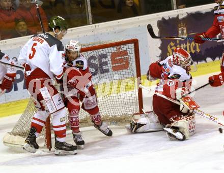 EBEL. Eishockey Bundesliga. KAC gegen 	HCB Suedtirol Alperia. Steven Strong, Tomas Duba  (KAC), Maxwell Everson  (Bozen). Klagenfurt, am 29.1.2017.
Foto: Kuess

---
pressefotos, pressefotografie, kuess, qs, qspictures, sport, bild, bilder, bilddatenbank