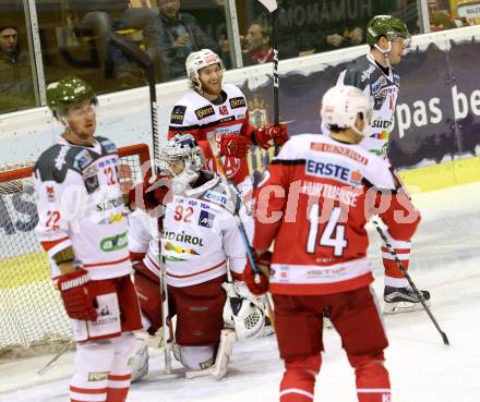 EBEL. Eishockey Bundesliga. KAC gegen 	HCB Suedtirol Alperia. Torjubel Johannes Bischofberger (KAC). Klagenfurt, am 29.1.2017.
Foto: Kuess

---
pressefotos, pressefotografie, kuess, qs, qspictures, sport, bild, bilder, bilddatenbank