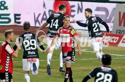 Fussball Bundesliga. RZ Pellets WAC gegen SV Guntamatic Ried.  Torjubel Christian Klem, Philipp Prosenik (WAC).. Wolfsberg, am 11.2.2017.
Foto: Kuess

---
pressefotos, pressefotografie, kuess, qs, qspictures, sport, bild, bilder, bilddatenbank