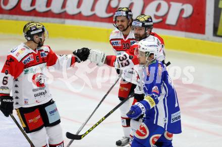 EBEL. Eishockey Bundesliga. VSV gegen	HC Orli Znojmo.  Torjubel (Znojmo). Villach, am 15.2.2017.
Foto: Kuess

---
pressefotos, pressefotografie, kuess, qs, qspictures, sport, bild, bilder, bilddatenbank