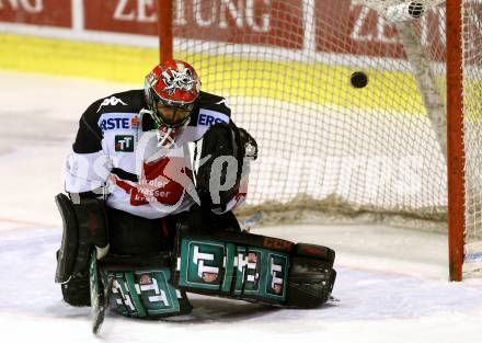 EBEL. Eishockey Bundesliga. KAC gegen 	HC TWK Innsbruck, Die Haie. Andy Chiodo (Innsbruck). Klagenfurt, am 17.2.2017.
Foto: Kuess

---
pressefotos, pressefotografie, kuess, qs, qspictures, sport, bild, bilder, bilddatenbank