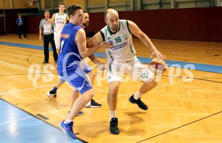 Basketball 2. Bundesliga. GD 17. Runde. KOS Celovec gegen D.C. Timberwolves. Vjeran Soldo, (KOS Celovec), Philipp D Angelo  (Timberwolves). Klagenfurt, am 18.2.2017.
Foto: Kuess
---
pressefotos, pressefotografie, kuess, qs, qspictures, sport, bild, bilder, bilddatenbank