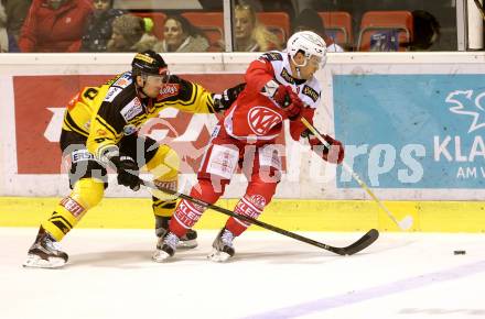 EBEL. Eishockey Bundesliga. KAC gegen 	UPC Vienna Capitals. Kevin Kapstad, (KAC), Mario Fischer   (Vienna Capitals). Klagenfurt, am 19.2.2017.
Foto: Kuess

---
pressefotos, pressefotografie, kuess, qs, qspictures, sport, bild, bilder, bilddatenbank