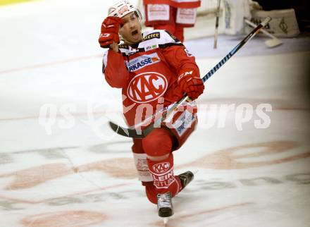 EBEL. Eishockey Bundesliga. KAC gegen 	UPC Vienna Capitals. Torjubel Mark Hurturbise (KAC). Klagenfurt, am 19.2.2017.
Foto: Kuess

---
pressefotos, pressefotografie, kuess, qs, qspictures, sport, bild, bilder, bilddatenbank