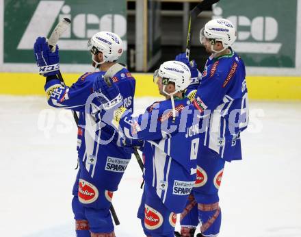 EBEL. Eishockey Bundesliga. VSV gegen	Fehervar AV 19. Jan Urbas, Dustin Johner, Miha Verlic (VSV). Villach, am 21.2.2017.
Foto: Kuess

---
pressefotos, pressefotografie, kuess, qs, qspictures, sport, bild, bilder, bilddatenbank